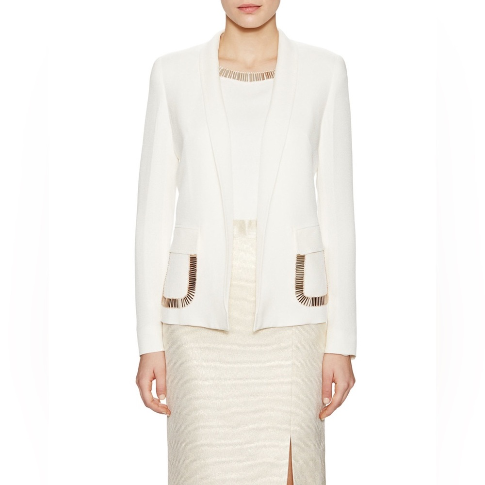 Escada Bodil Embellished Beaded Silk Jacket